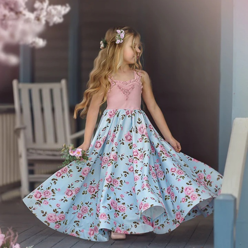 Dollcake All in the Bloom Maxi Dress Floral Frock Party Special Girls